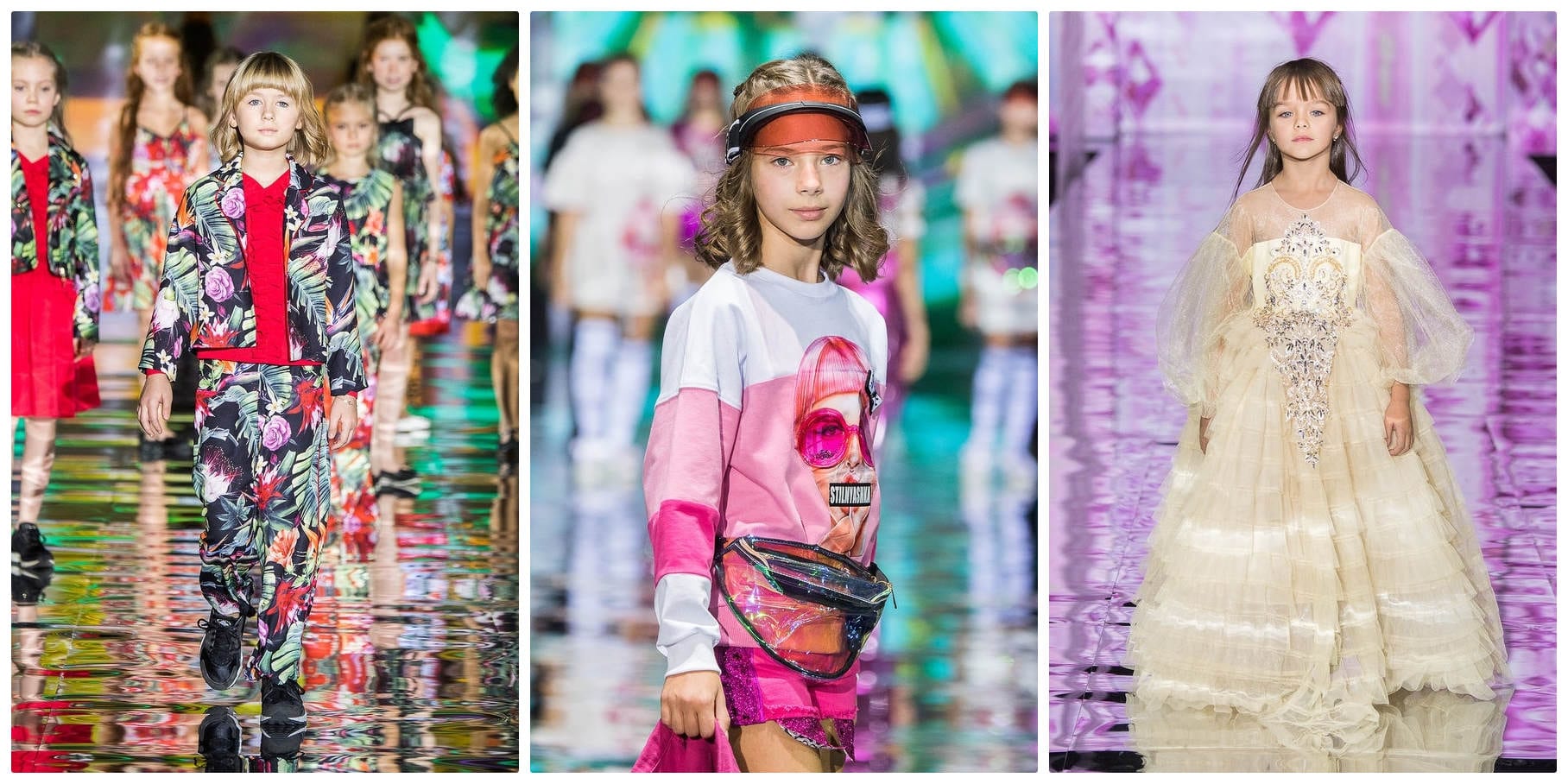 Юные звёзды на показе STILNYASHKA - Неделя моды в Москве