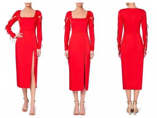 Девушка в красном: Классика вечерних платьев от российских дизайнеров